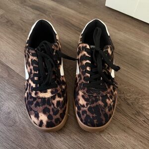 DV by Dolce Vita - Leopard Print Sneakers with Black Laces
